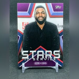 2021 DAVID ORTIZ TOPPS STARS IN SERVICE INSERT #SIS-20 (RED SOX)